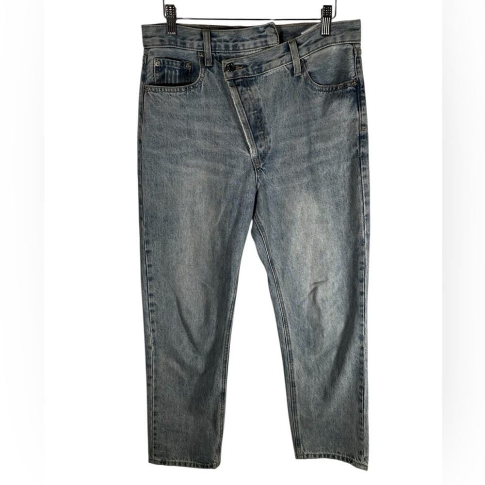 Agolde Criss Coss Blue Straight-Leg Jeans Vintage-Inspired Size 29